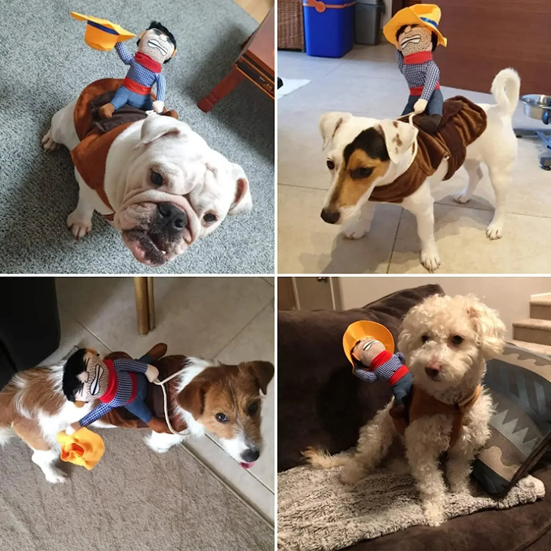 Funny Dog Halloween Dog Costumes Pet Clothes Cowboy Dressing Up Jacket Coats for Small Dogs Funny French Bulldog Pug Clothing