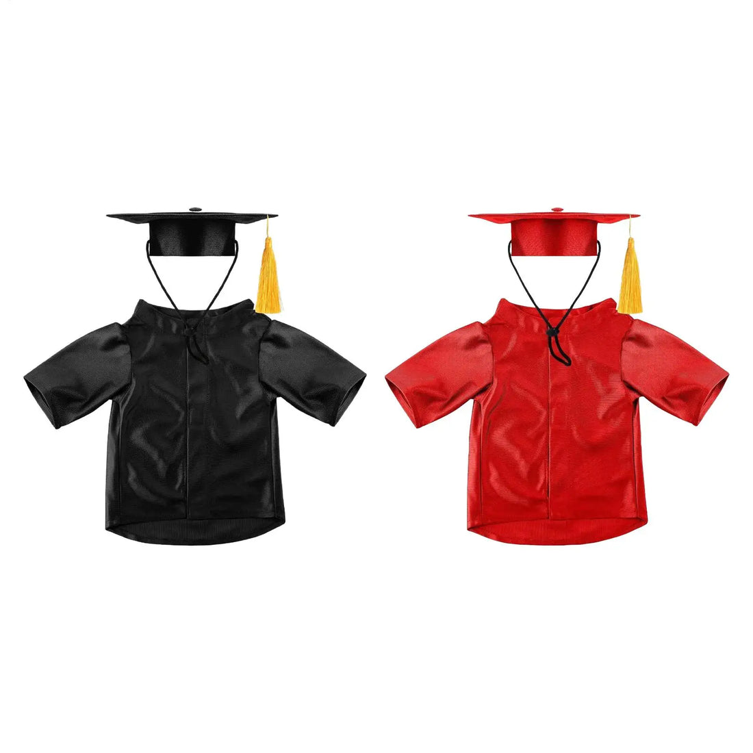 Hat and Gown for Dogs Washable Dog Graduation Hat and Gown Washable Costume Set with Tassel Shirt Pet Clothes for Little Cats